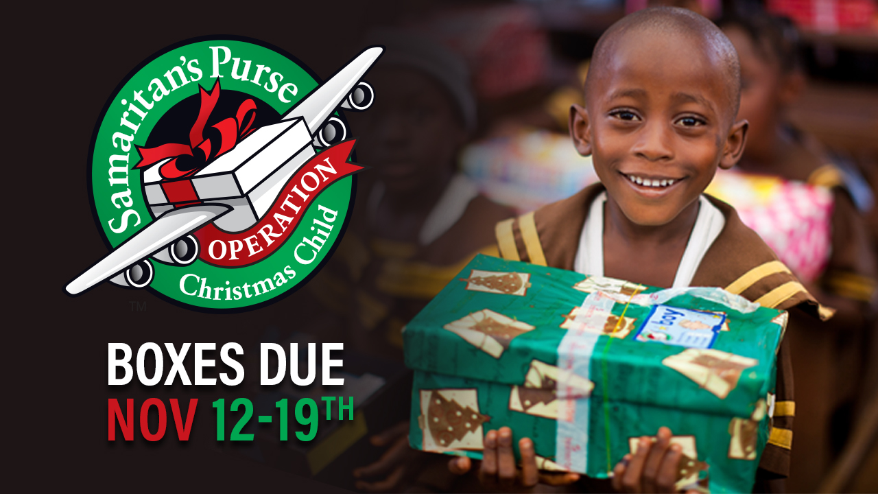 Samaritan's purse: collecting shoeboxes for operation christmas child Operation Christmas Child Box Collection | Oakwood Baptist Church | TX